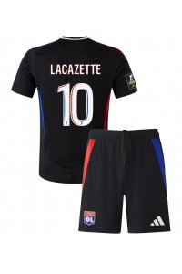 Fotbalové Dres Olympique Lyonnais Alexandre Lacazette #10 Dětské Venkovní Oblečení 2024-25 Krátký Rukáv (+ trenýrky)